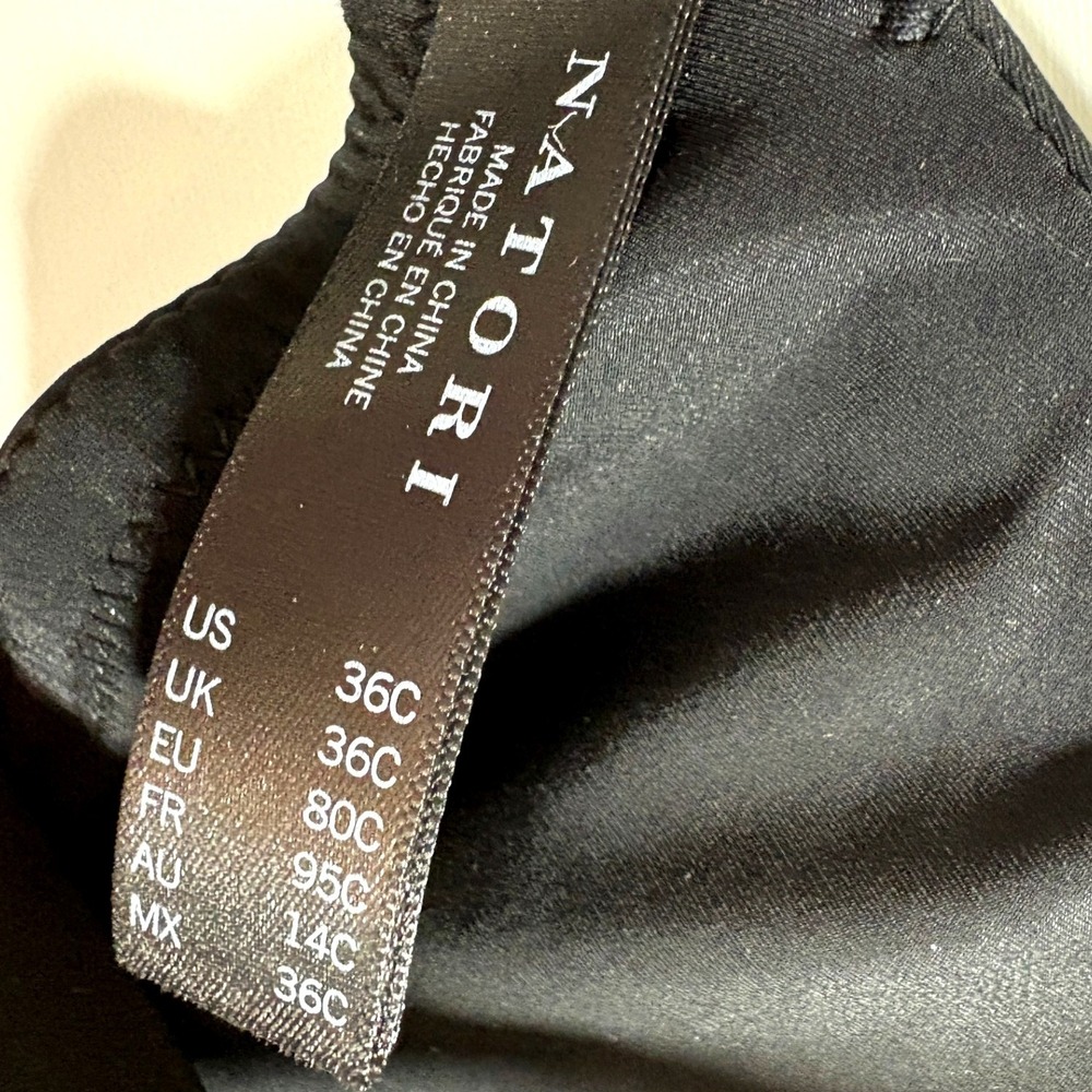 Natori Cloud Comfort Underwire Bra Black 731338 36C New - Picture 3 of 7